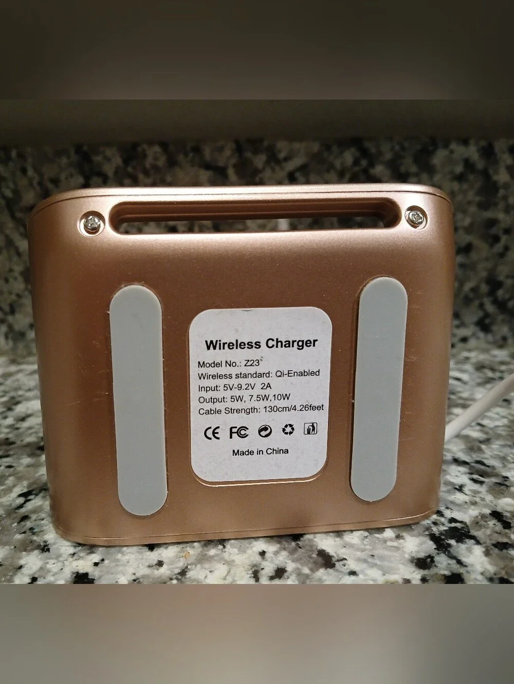 Wireless Rose Gold Charger